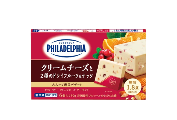 フィラデルフィア デザート6P クリームチーズと2種のドライフルーツ＆ナッツ