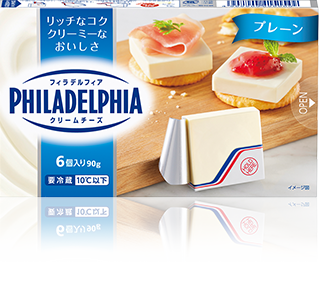 フィラデルフィアクリームチーズ6P プレーンの商品画像