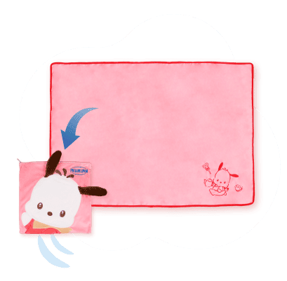 オリジナルコラボグッズ いつでもいっしょ♪ クッションになるブランケット ポチャッコ